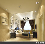 卧室效果图模型