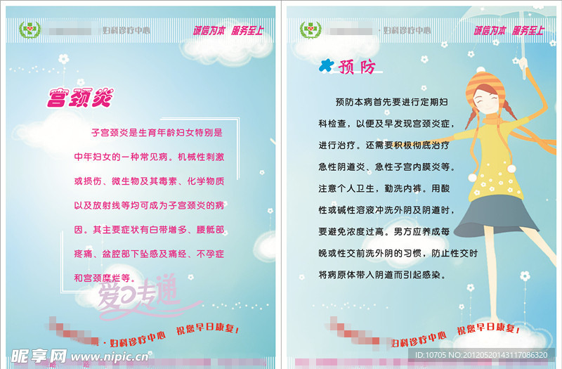 妇科展板 宫颈炎