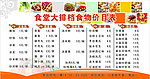 餐厅价目表