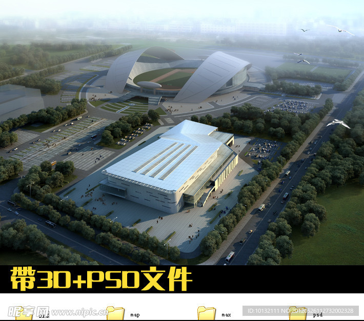 建筑景观模型图