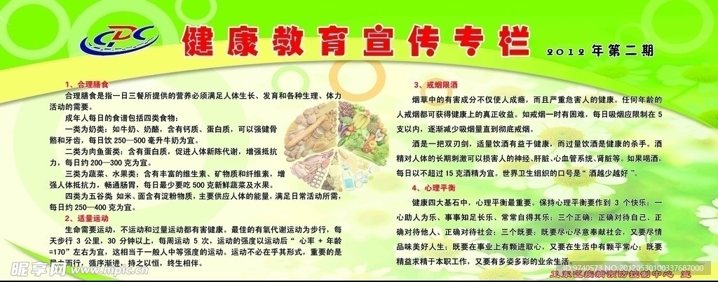 健康教育宣传展板