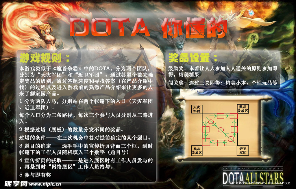 dota游戏现场海报