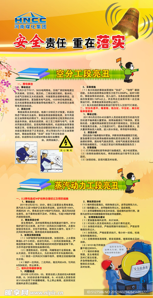 企业安全月展板