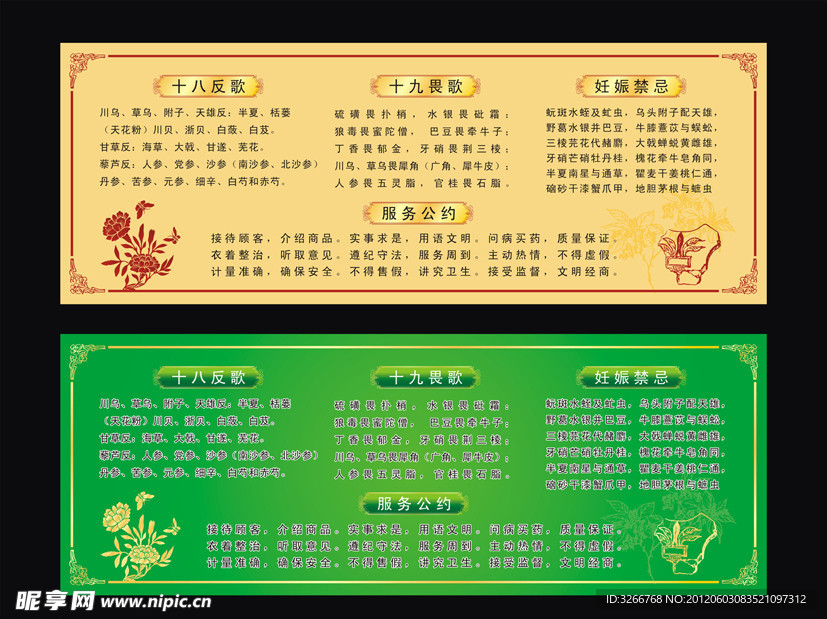 十八反歌 十九畏歌 妊娠禁忌