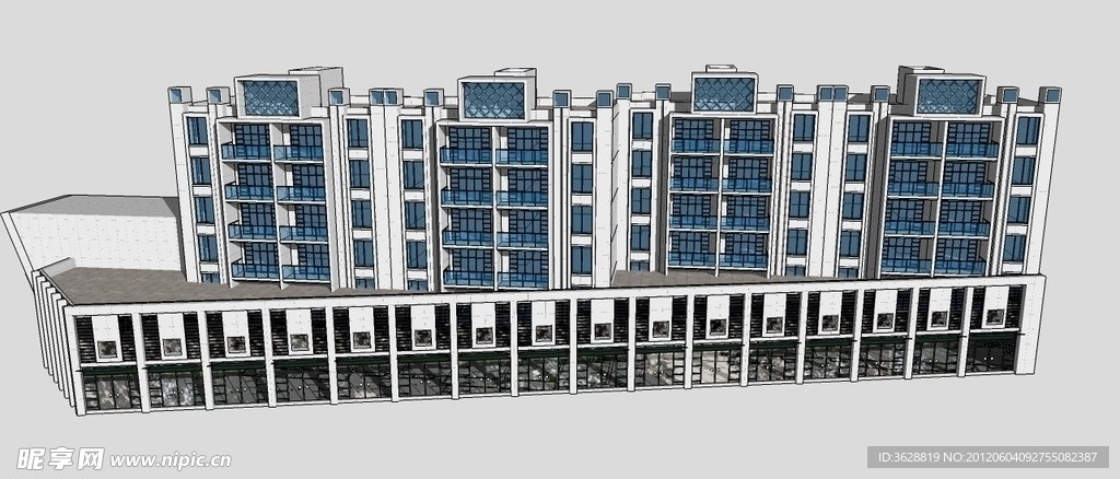 skp 小区沿街商业