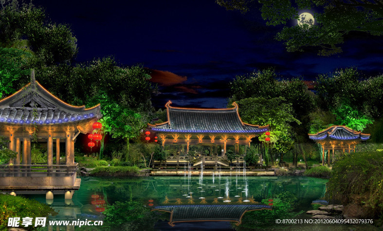 园林夜景