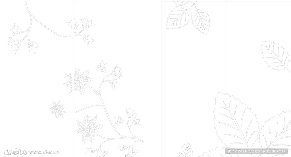 玻璃移门刻绘图