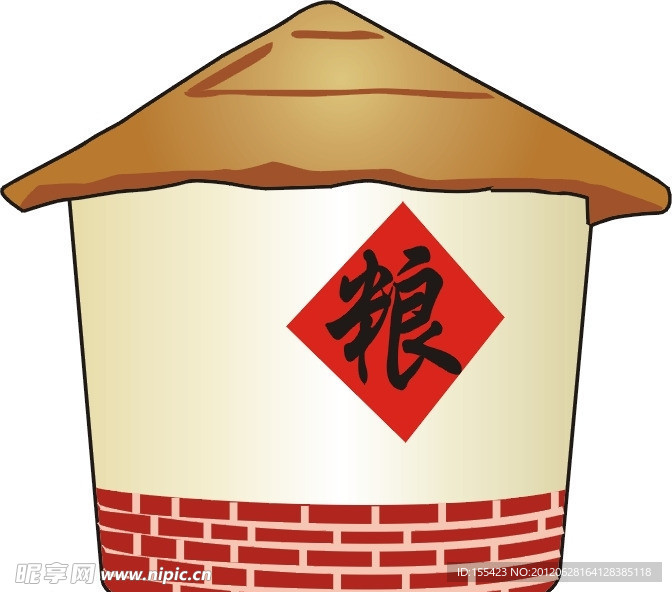 矢量 粮仓 大丰收