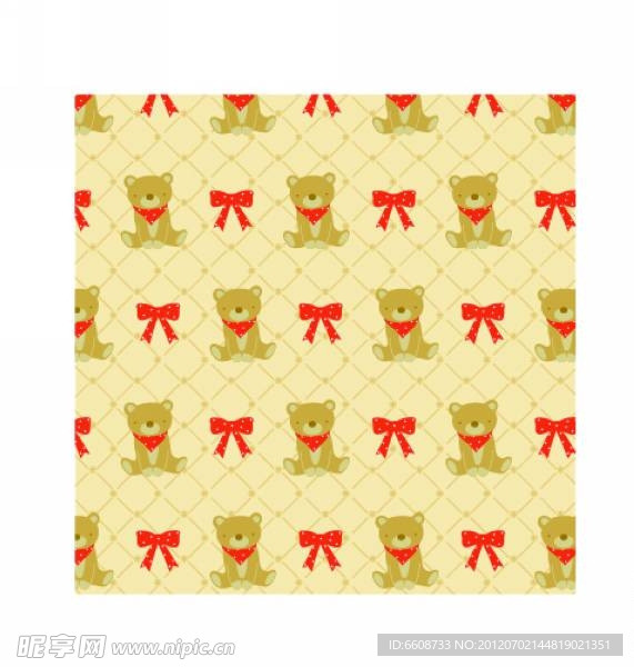 卡通小熊背景