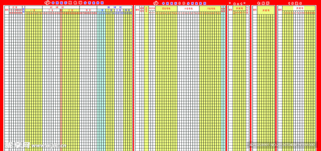 中国福彩双色球分析走势图