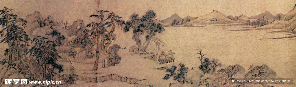 文嘉《山水图》长卷