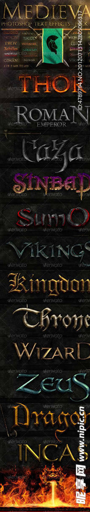 欧美暗黑金属游戏风格样式