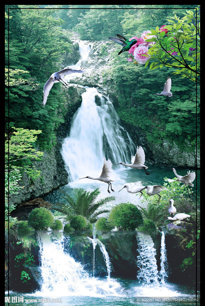 流水生财 酒店挂画