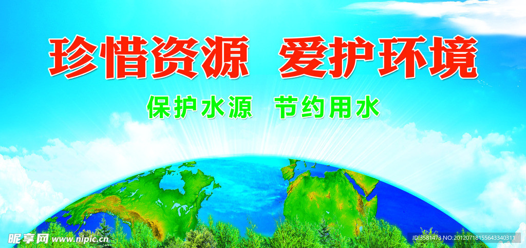 爱护环境公益海报