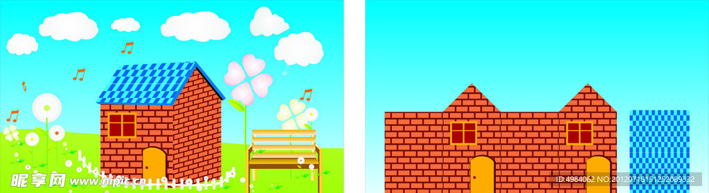 卡通房子