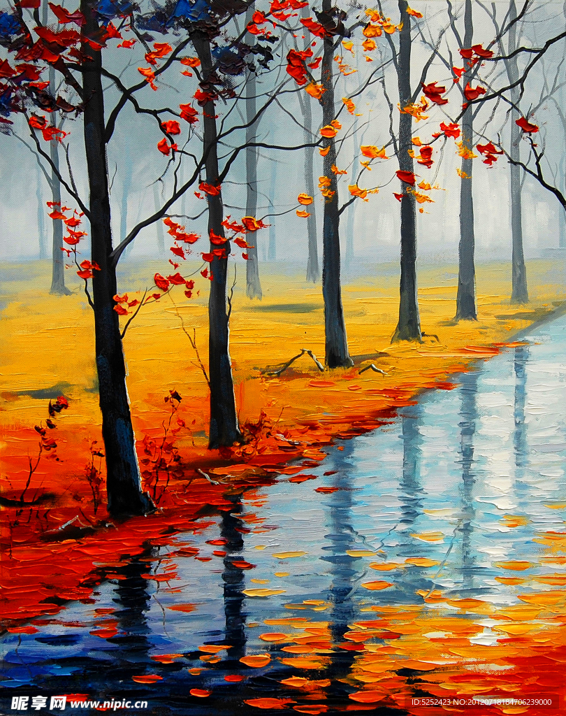 油画 深秋