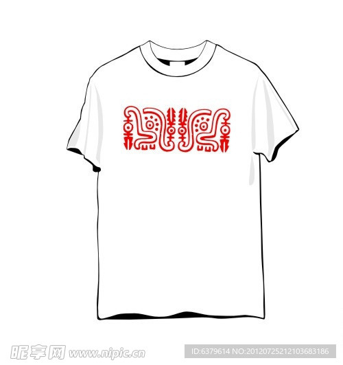 民族图腾T恤衫