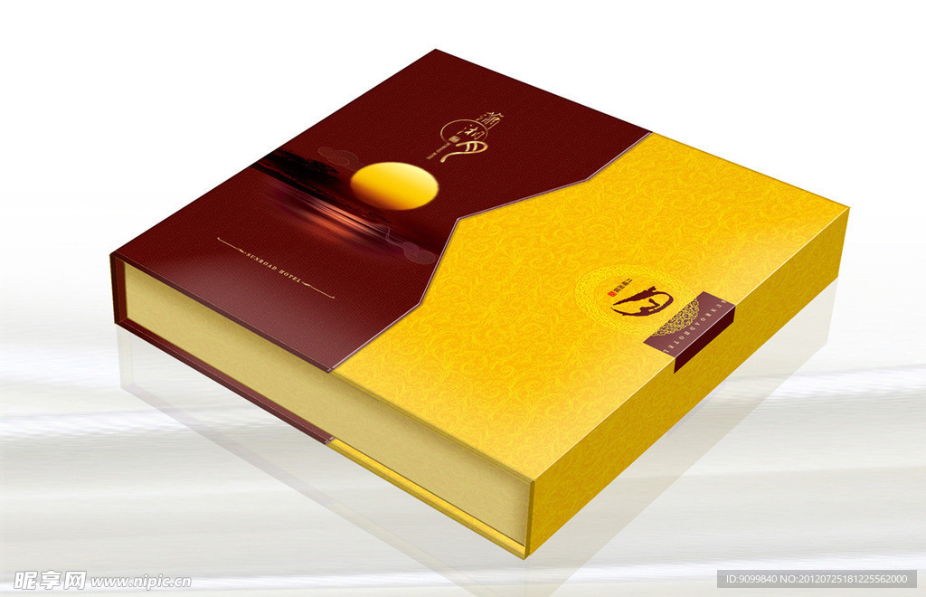 黄金月饼包装 (注平面图)