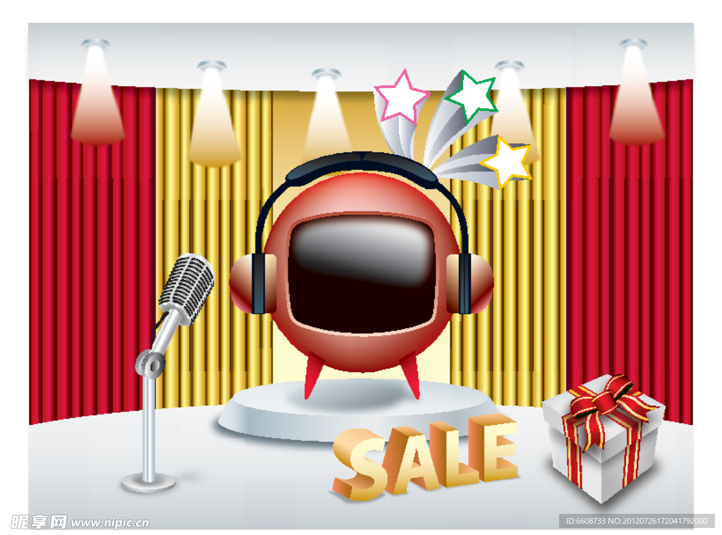 时尚创意矢量广告