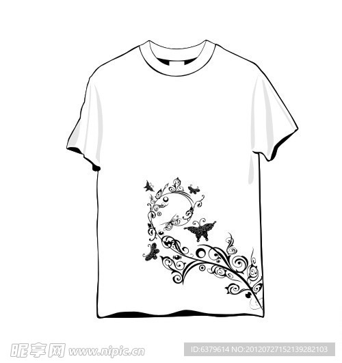 抽象图案T shirt