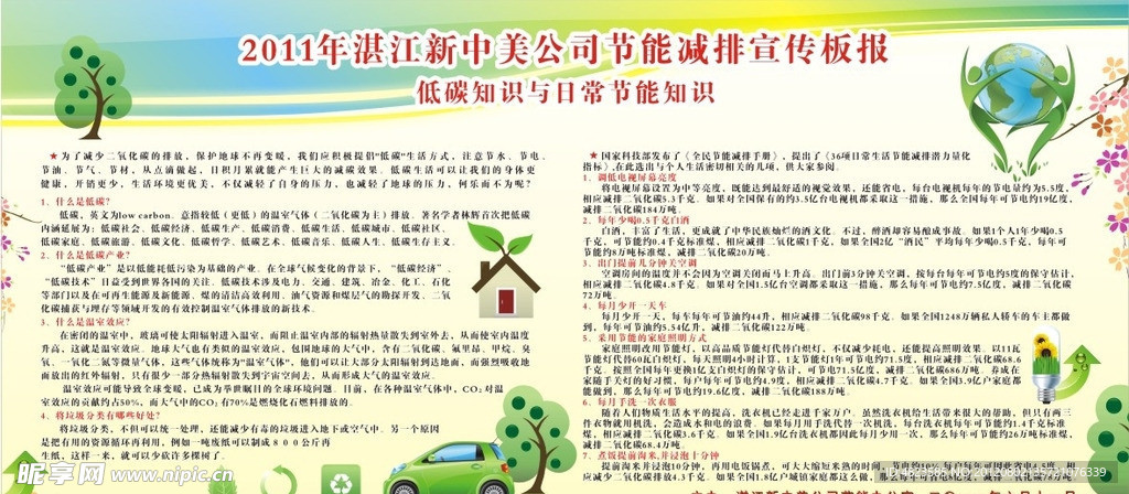 节能宣传栏设计