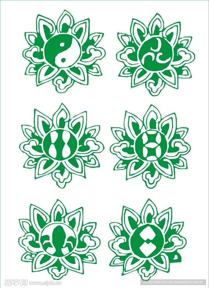 花卉纹 花朵纹 装饰纹 古典