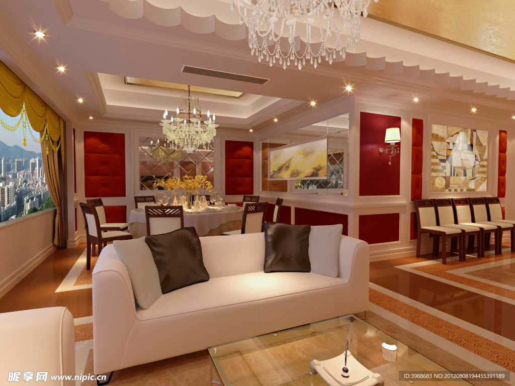 大酒店豪华包箱效果图