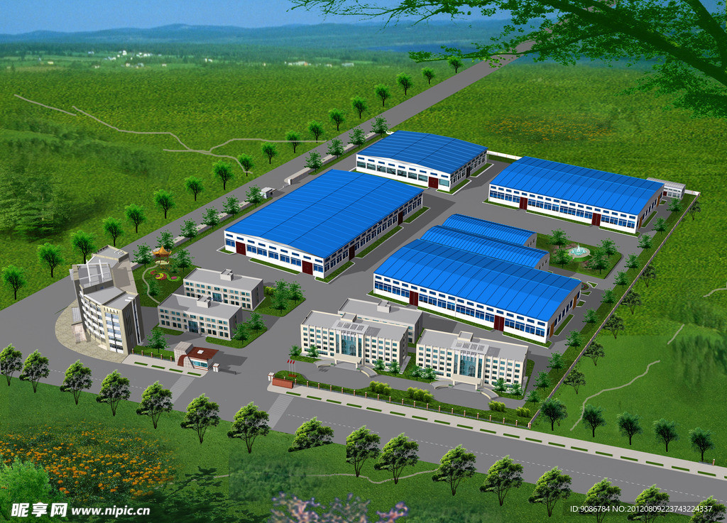 厂区鸟瞰图（厂区未分层）