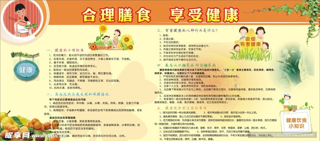 健康知识宣传展板