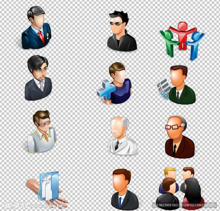 商务小人 3D小人