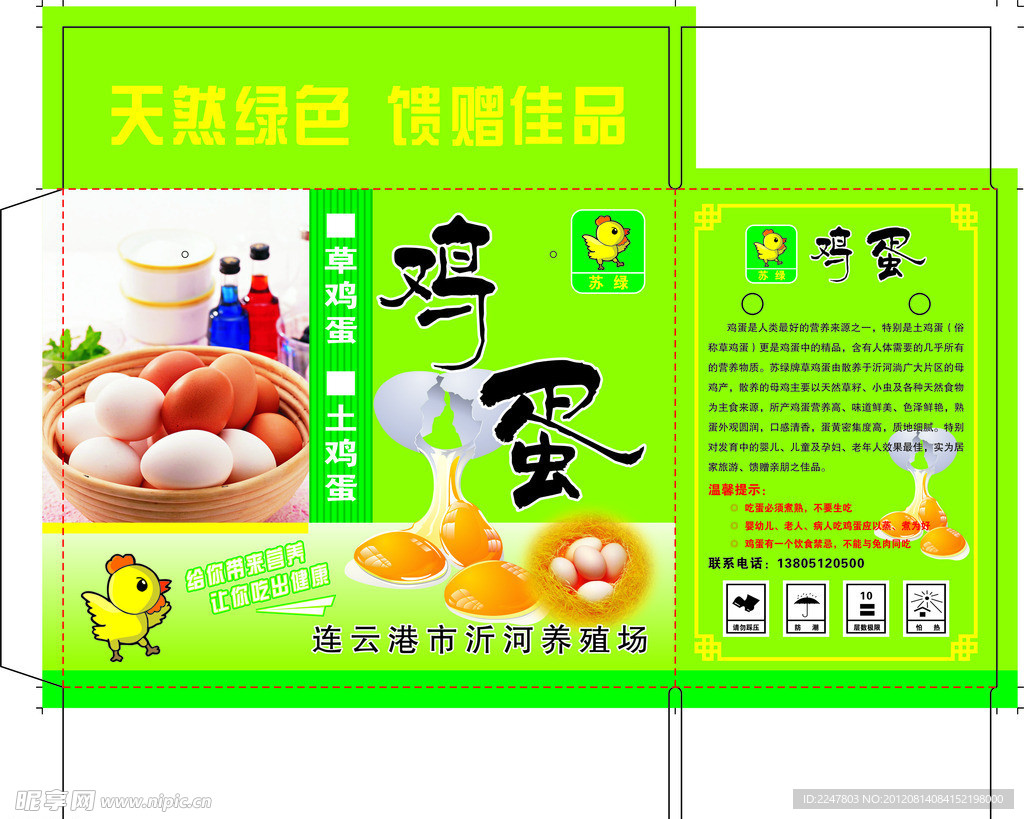 草鸡蛋手提包装箱