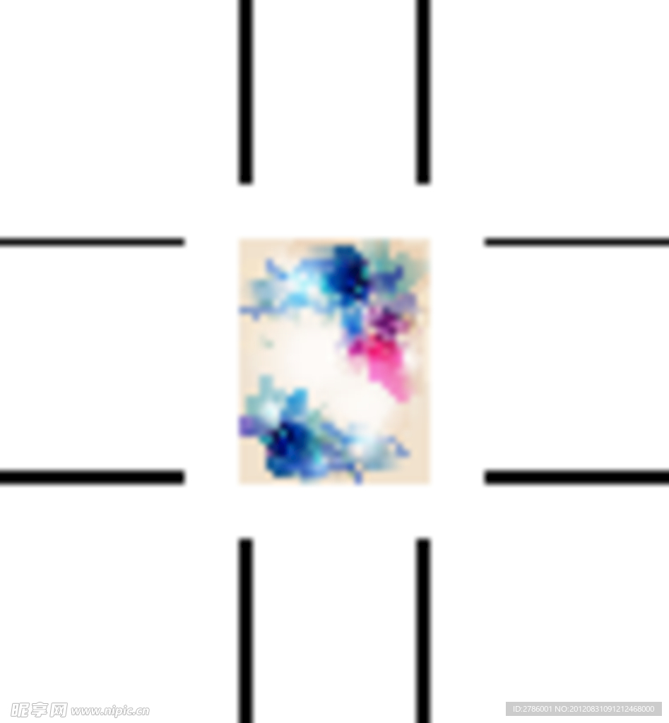 时尚梦幻花纹花朵背景