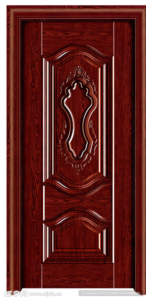 紫檀 钢木门