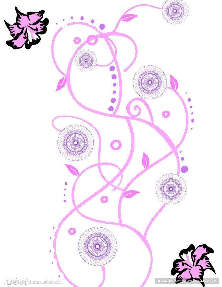 移门 防伪 花朵