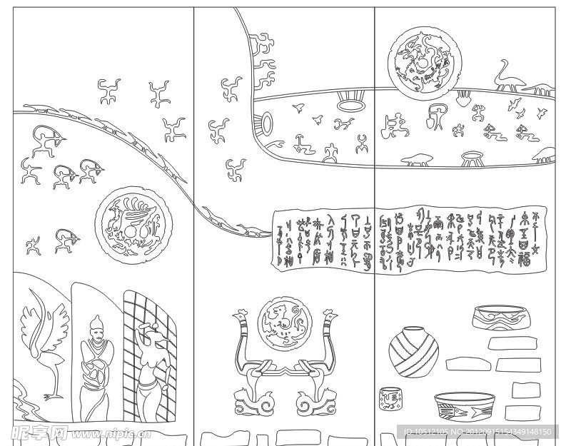 失量图 艺术玻璃