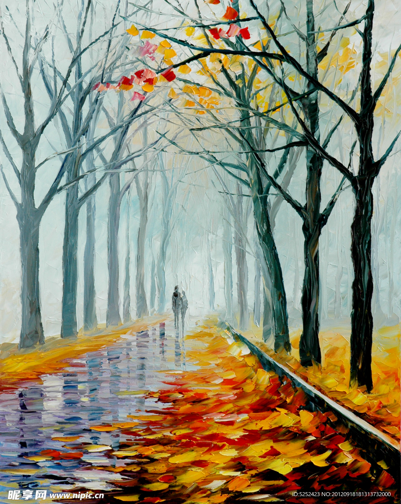 油画 深秋
