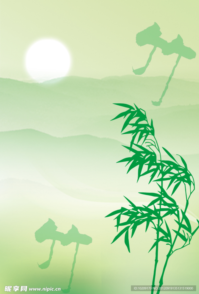 绿竹背景