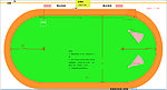 六跑道 操场平面图