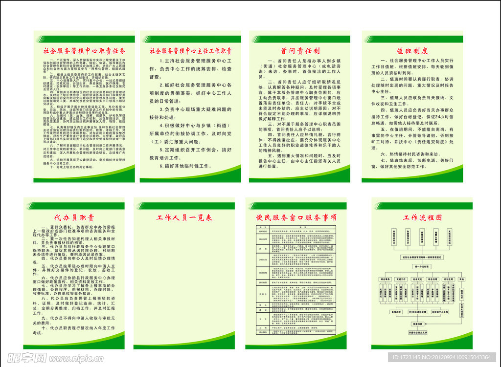 社会服务管理中心制度