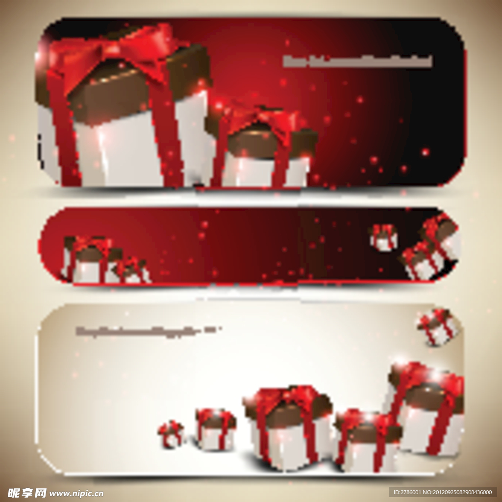 圣诞卡片背景 banner