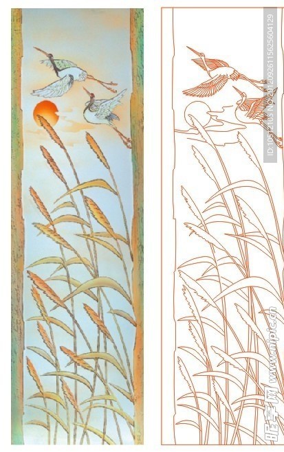 失量图 艺术玻璃