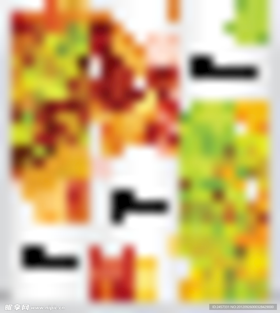 秋天树叶背景 展板