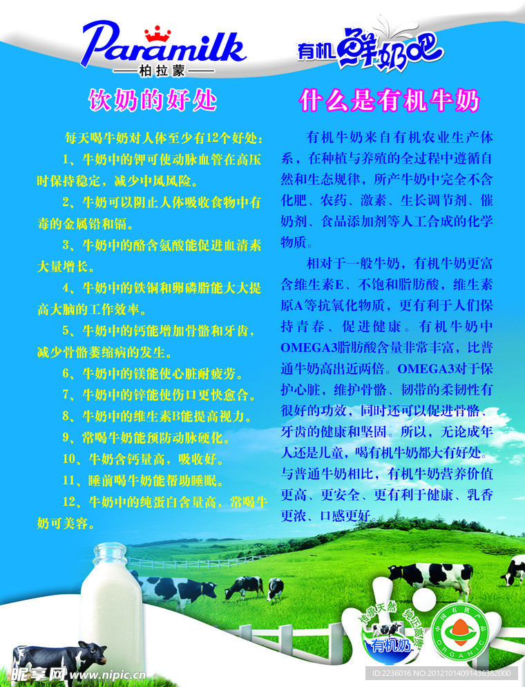 牛奶展板 海报