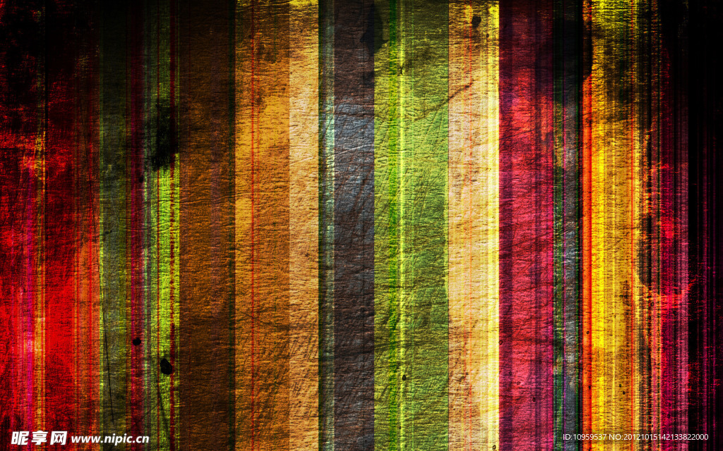 非主流褶皱彩色条纹