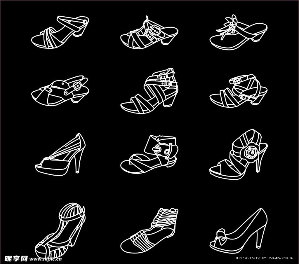 矢量鞋子