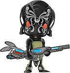 拿枪的外星人矢量