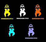 鸟叔 江南 style 割字 车贴