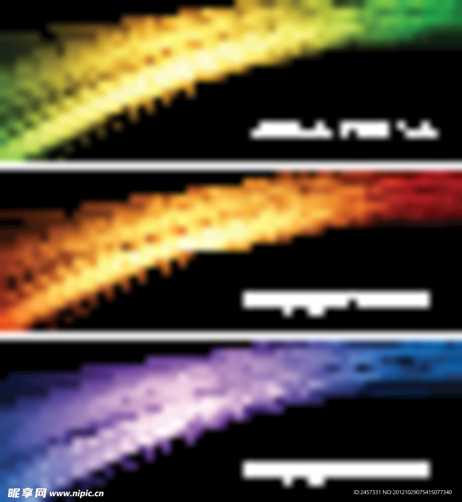 流畅动感光线 横幅