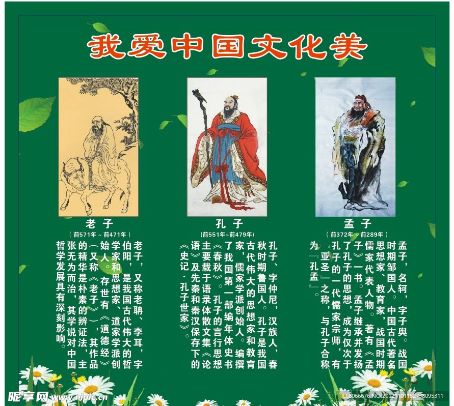 孔子老子孟子简介