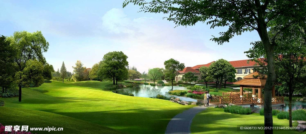 别墅庄园草地